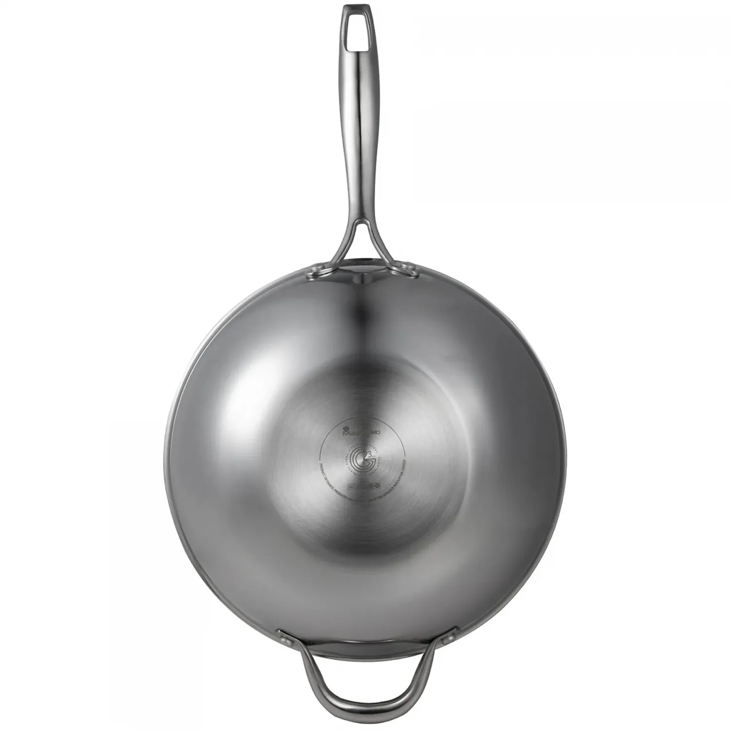 MasterPro Hi-Tech3 Wok Από Ανοξείδωτο Ατσάλι Με Αντικολλητική Επίστρωση 28cm
