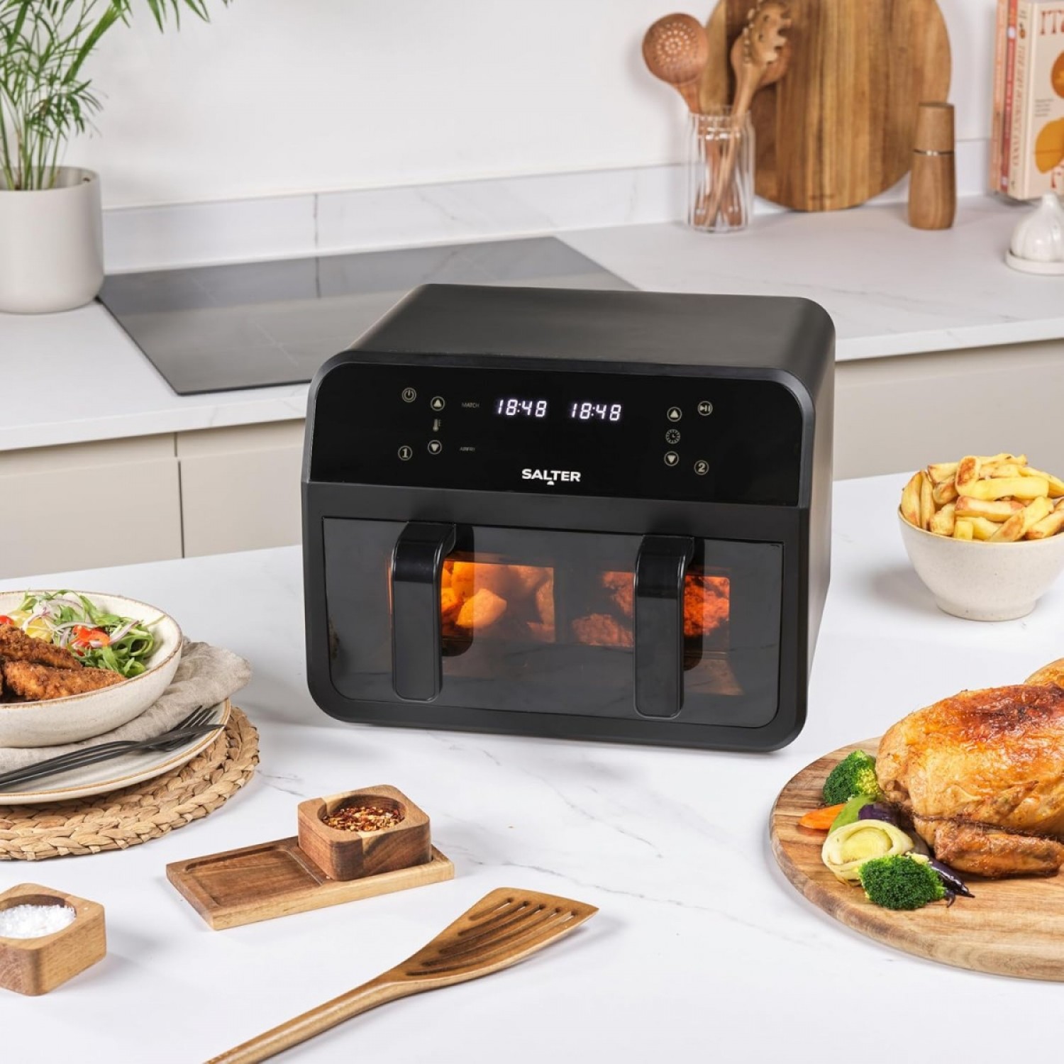 Air Fryer Με Διπλό Κάδο 7